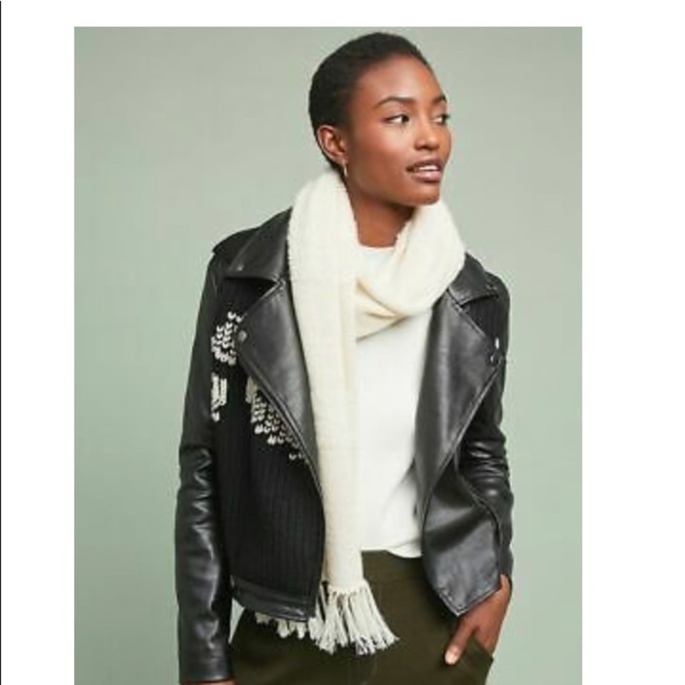 Black Leather Anthropologie jacket size XS